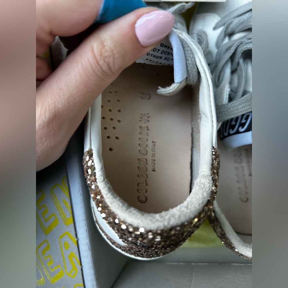 ❌SOLD❌Golden Goose Kids Super Star Classic with Spur NEW IN BOX! - Picture 10 of 14